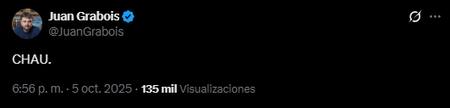 El mensaje de Juan Grabois tras la renuncia de Espert.