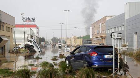 Inundaciones en Valencia, España. Foto: EFE.