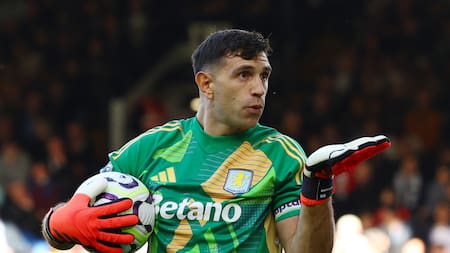 Dibu Martínez, Aston Villa. Foto: Reuters