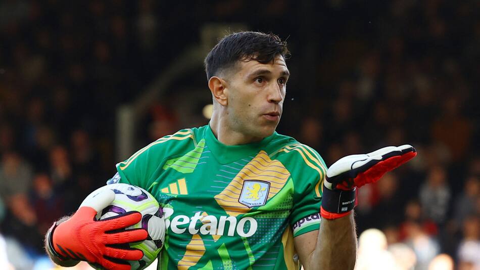 Dibu Martínez, Aston Villa. Foto: Reuters