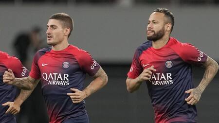 Neymar y Marco Verratti. Foto: EFE.