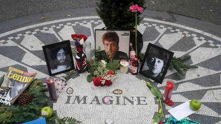 Homenaje a John Lennon. Foto: Reuters.