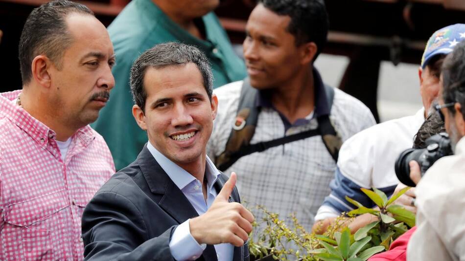Juan Guaidó en Venezuela (Reuters)