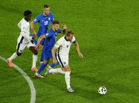 Inglaterra vs Eslovenia, Eurocopa. Foto: Reuters
