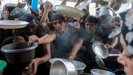 Hambre en la Franja de Gaza. Foto: Reuters