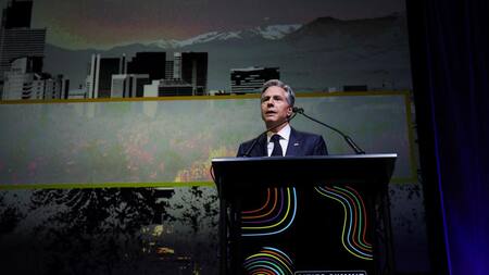 Antony Blinken en la Cumbre de Ciudades de las Américas, celebrada en Denver. Foto: Reuters.