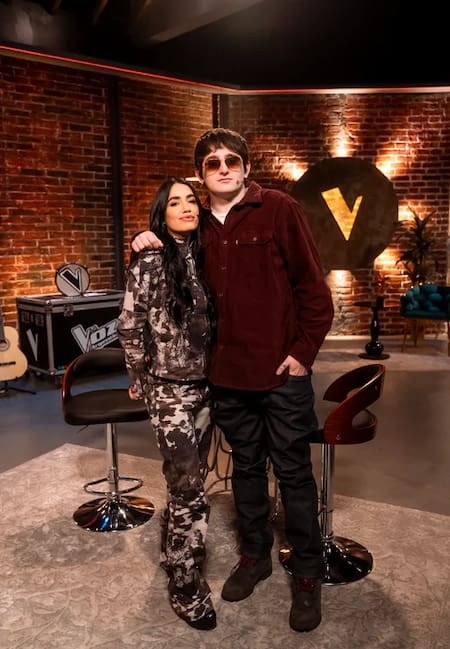 Lali junto a Dillom en La Voz Argentina 2025