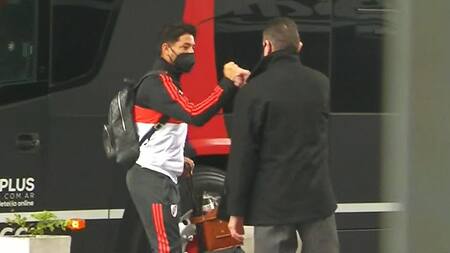 Llegada de River, coronavirus en Argentina