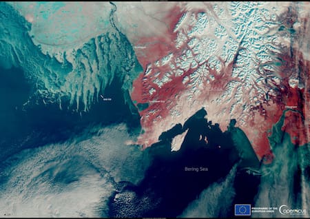 Deshielo en la Antártida. Foto: EFE.