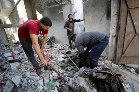 Destrucción en Gaza por los ataques de Israel. Foto: Gaza/Mahmoud Issa