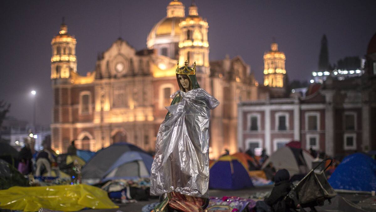 Peregrinación por la Virgen de Guadalupe en México. Foto: EFE.