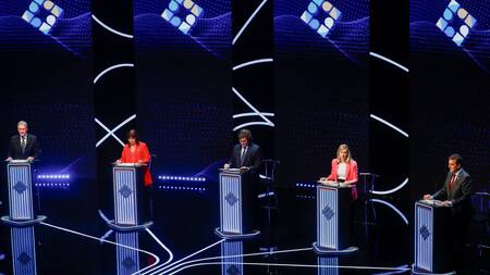Segundo debate presidencial 2023. Foto: NA.
