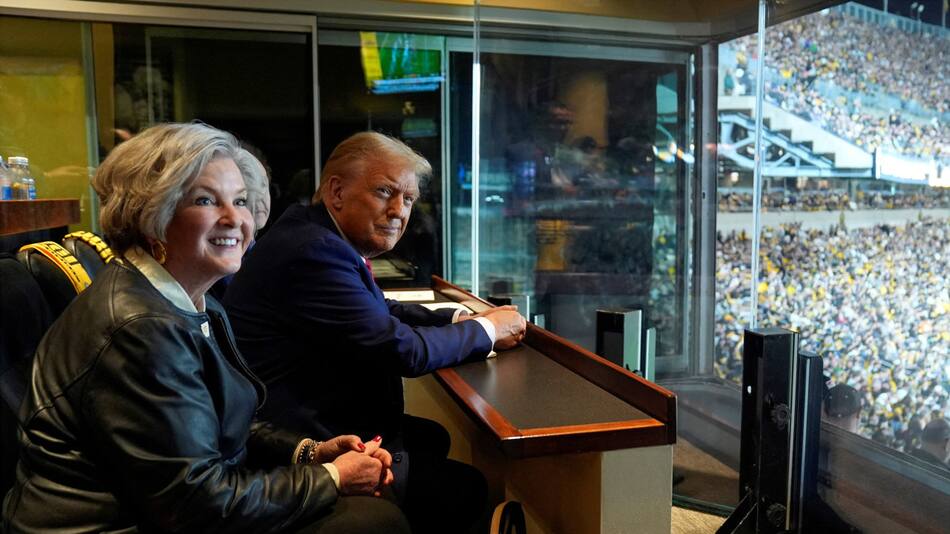 Susie Wiles y Donald Trump. Foto: Reuters.