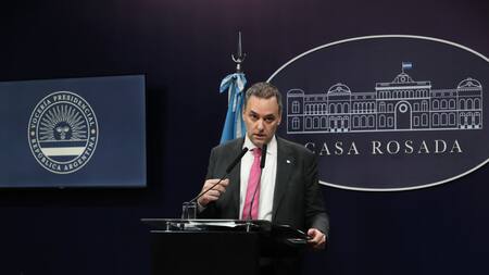 Manuel Adorni, vocero presidencial. Foto: Presidencia.