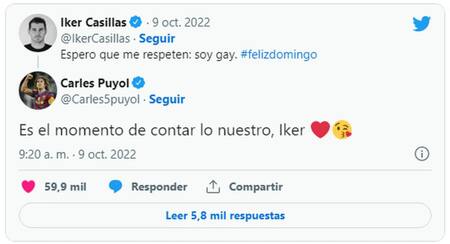 La respuesta que llamó la atención de Carles Puyol. Foto: Twitter/ikercasillas