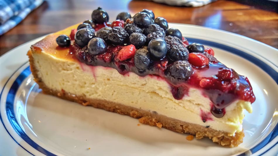 Tarta de frutos rojos.