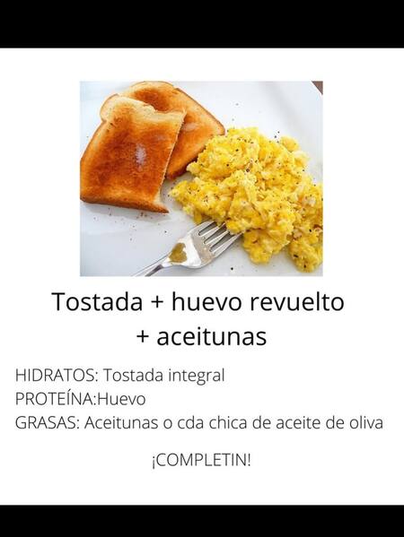 Desayunos completos. Foto Instagram @nutri.sm