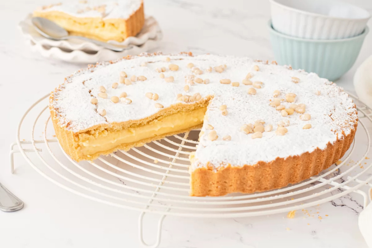 Torta della nonna, receta. Foto: bonviveur