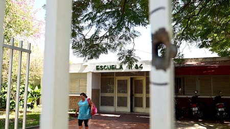 Escuela N° 84 José Mármol; Rosario. Foto: Télam.
