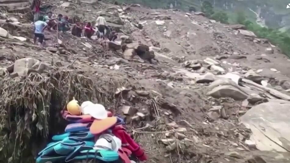 Nepal, lluvias torrenciales y deslizamientos de tierra