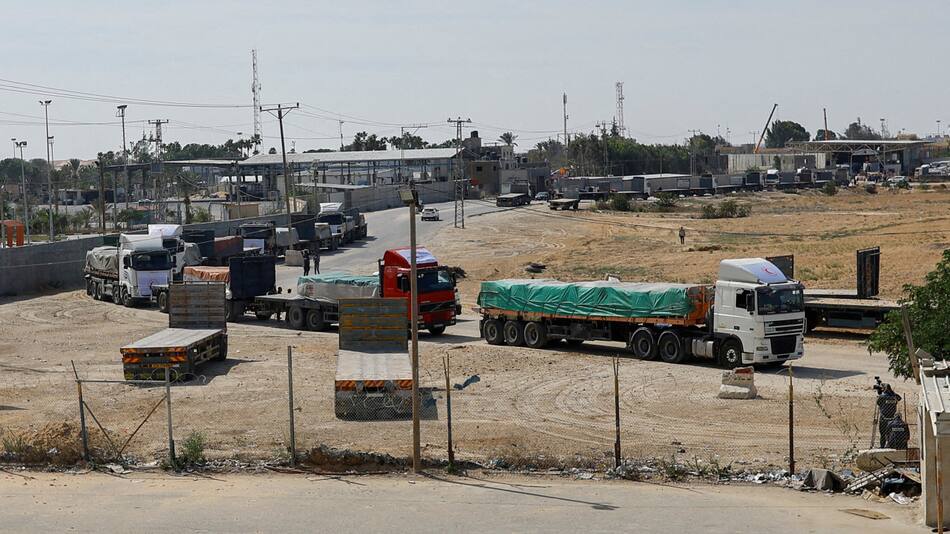 Ayuda humanitaria en la Franja de Gaza. Foto: Reuters.