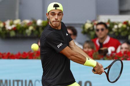 Francisco Cerúndolo en el Masters 1000 de Madrid. Foto: EFE.