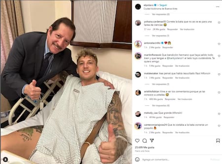 El posteo de El Polaco sobre su operación