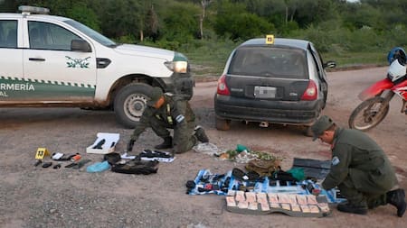 Tres personas fueron detenidas tras un enfrentamiento armado en Santiago del Estero. Foto: Gendarmería Nacional Argentina