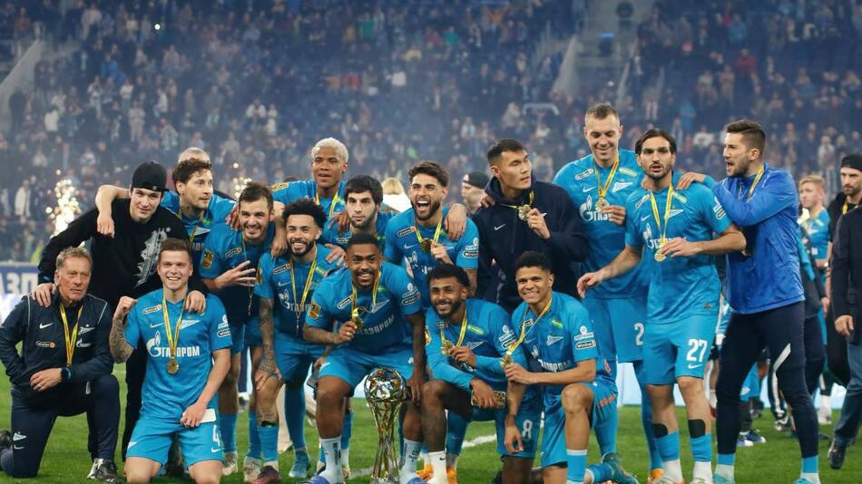 Zenit de San Petersburgo campeón de la liga de Rusia. Reuters.