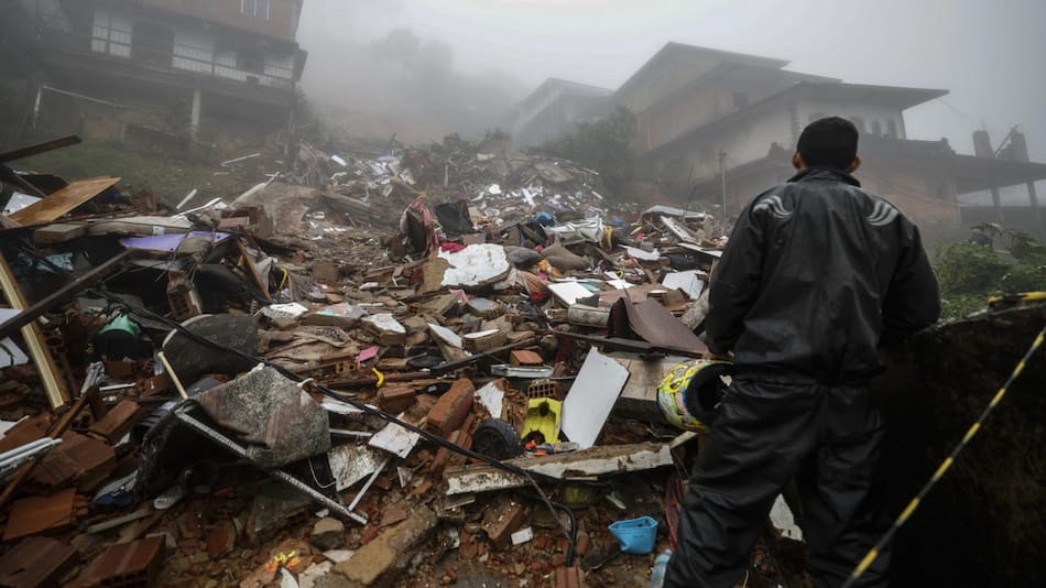 Consecuencias del temporal en Río de Janeiro. Foto: EFE.