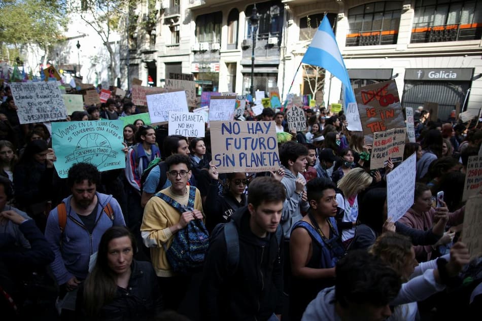 Marchas contra cambio climático, Buenos Aires, REUTERS