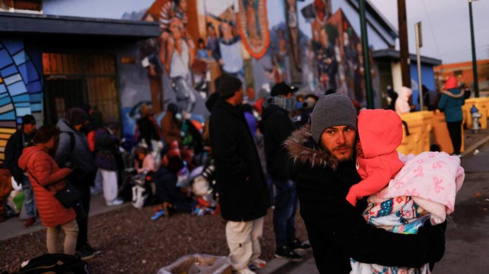 Migrantes en frontera entre México y Estados Unidos_Foto Reuters