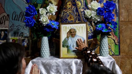 Homenaje al papa Francisco. Foto: Reuters/Matías Baglietto.