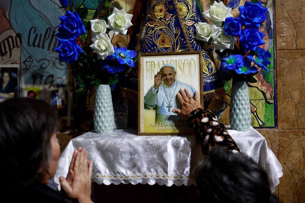 Homenaje al papa Francisco. Foto: Reuters/Matías Baglietto.