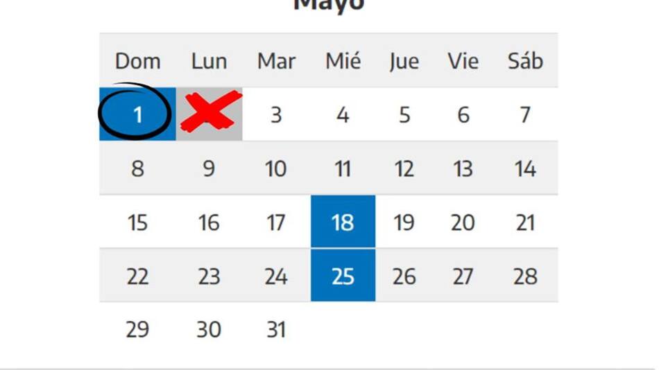 Mes de mayo, calendario, almanaque, 1 de mayo