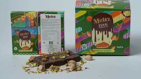 Chocolate Meltz Pistacho Knafeh