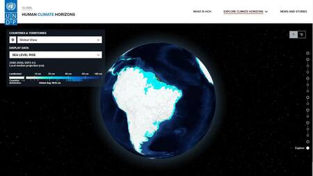 La ONU lanza una plataforma para concienciar sobre futuros efectos del cambio climático. EFE