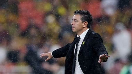Marcelo Gallardo en el Al Ittihad. Foto: REUTERS.