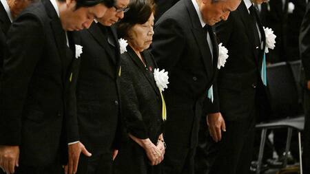 Acto en conmemoración de las víctimas de Nagasaki. Foto: EFE.