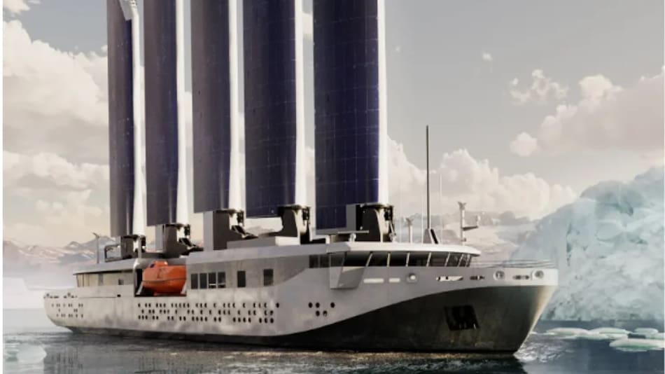 no de los elementos más distintivos del Captain Arctic son sus cinco velas retráctiles