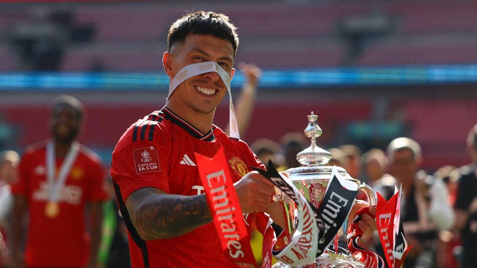 Lisandro Martínez, Manchester United. Foto: Reuters.