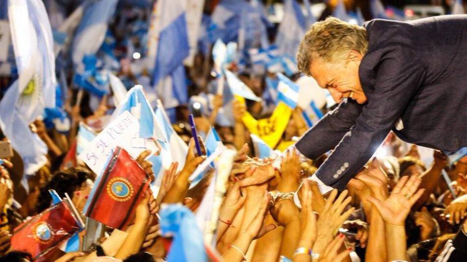 Mauricio Macri en marcha del Sí, se puede