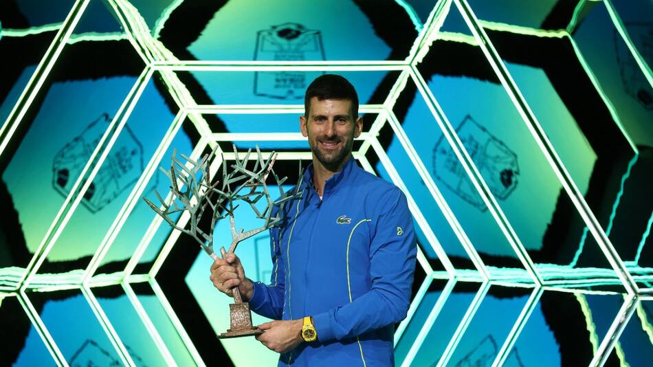 Novak Djokovic campeón del Masters 1000 de París. Foto: Reuters.