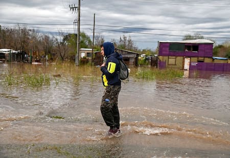 Inundaciones en Buenos Aires. Foto: Prensa Min. Defensa