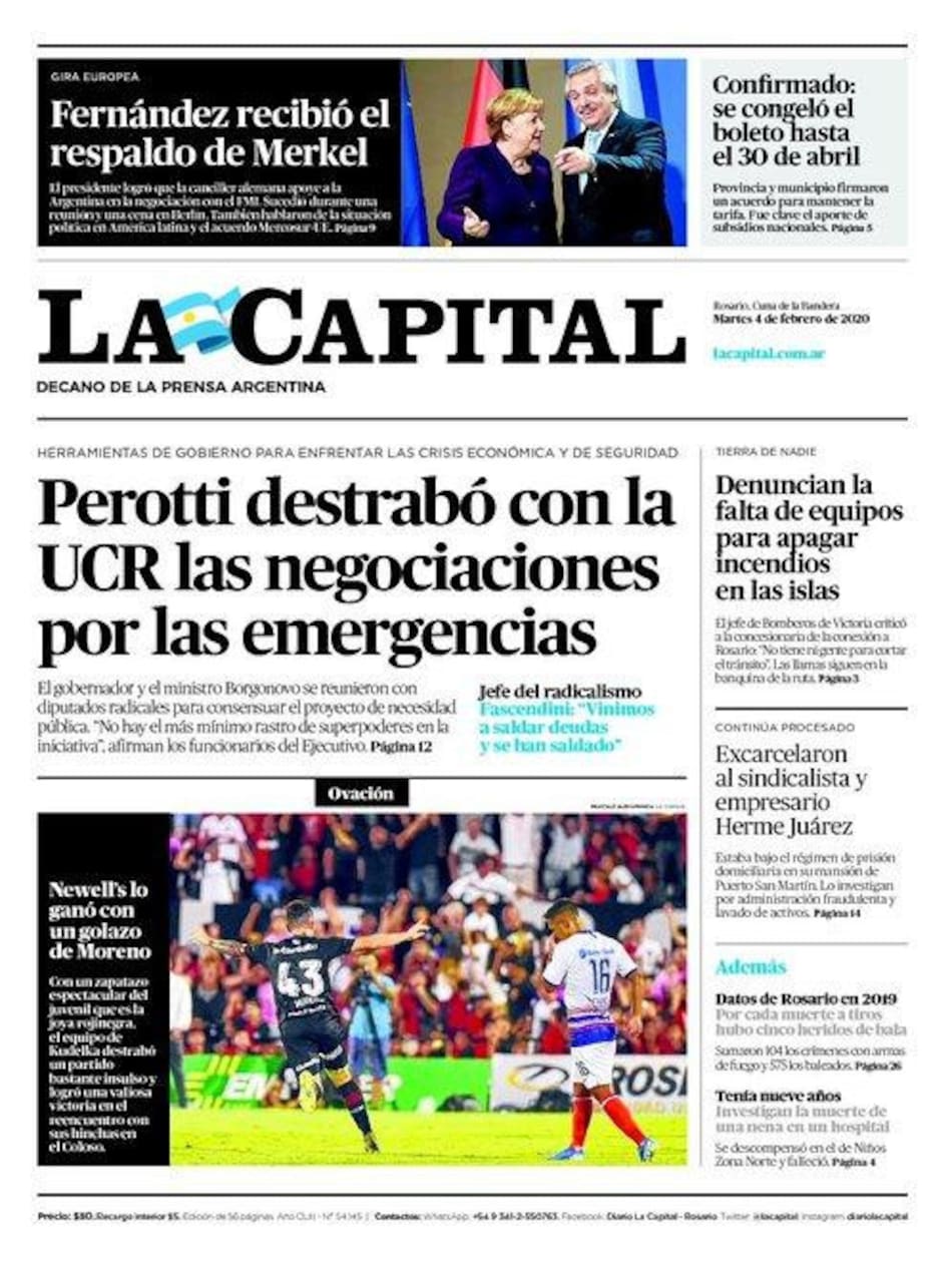 Tapas de Diarios - Martes 4-02-20 - LA CAPITAL