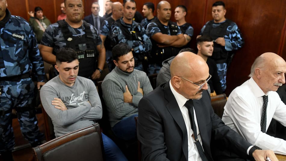 Policías condenados por la Masacre de Monte. Foto: Telam.