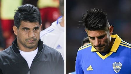 Hugo Ibarra y Carlos Zambrano, Boca. Fotos: NA