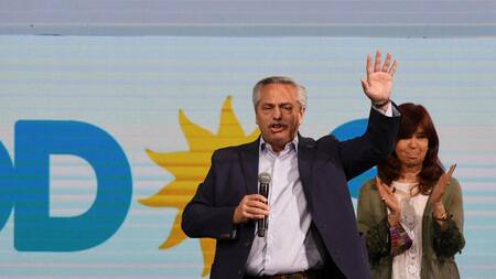 Alberto Fernández y Cristina Kirchner, NA