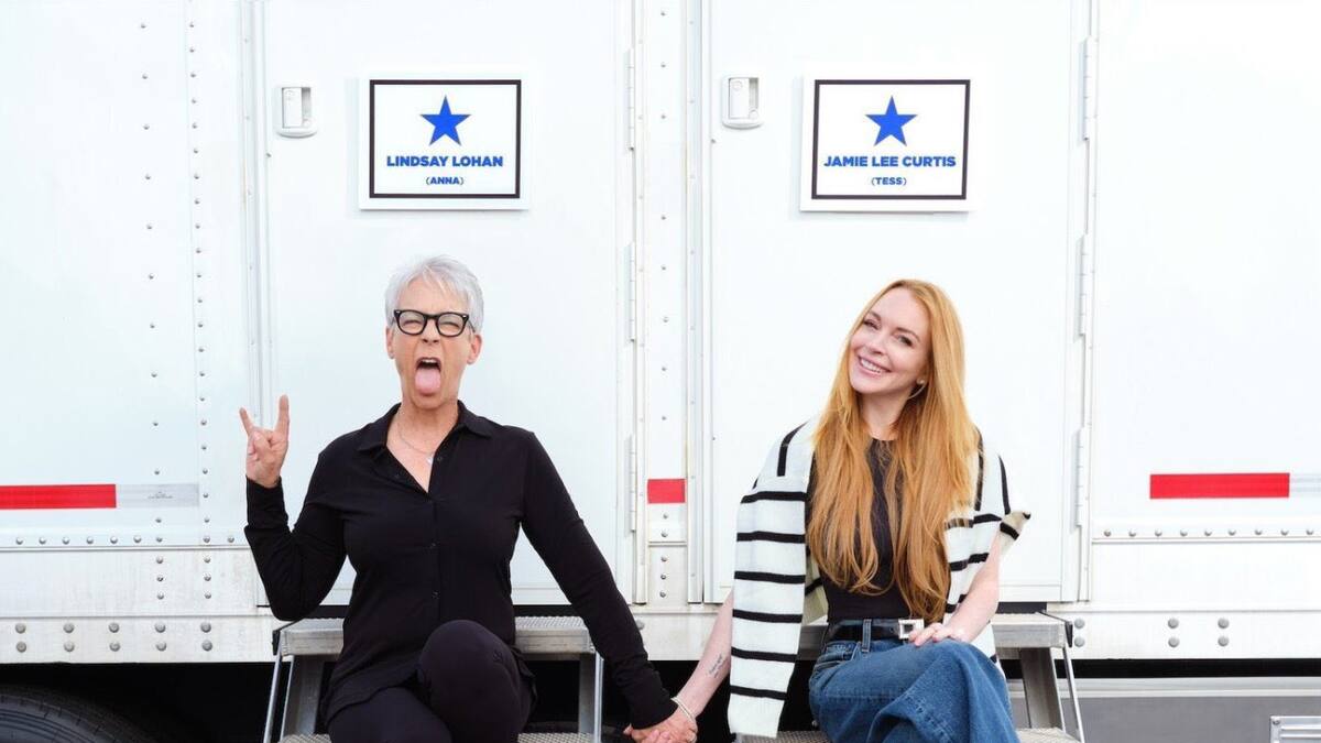 Lindsay Lohan y Jamie Lee Curtis. Foto: Instagram