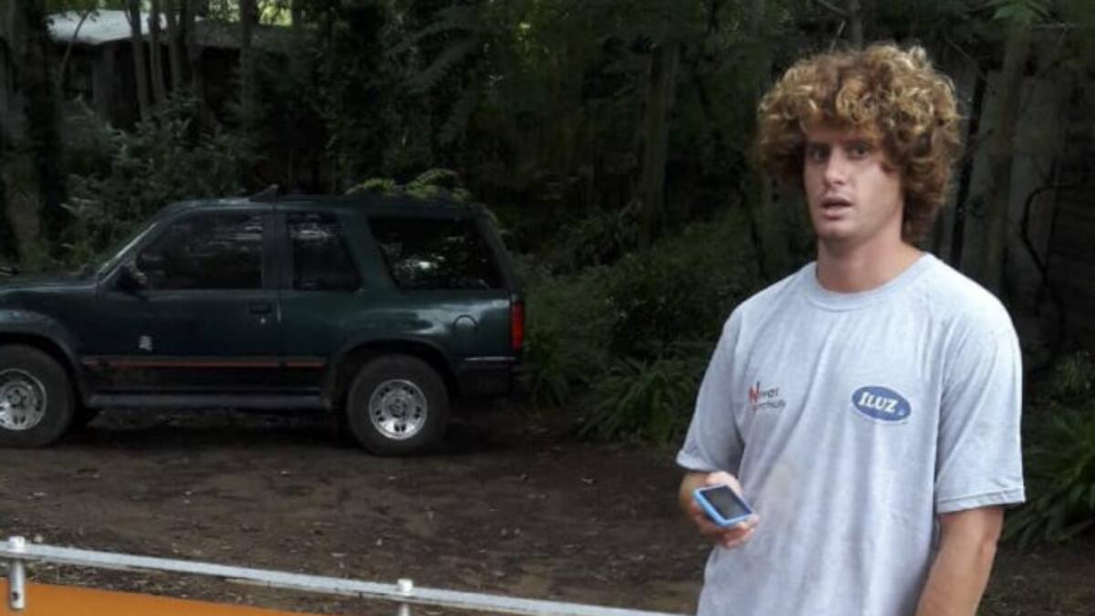 Federico Llamas, el surfer que violó la cuarentena en marzo de 2020, foto NA